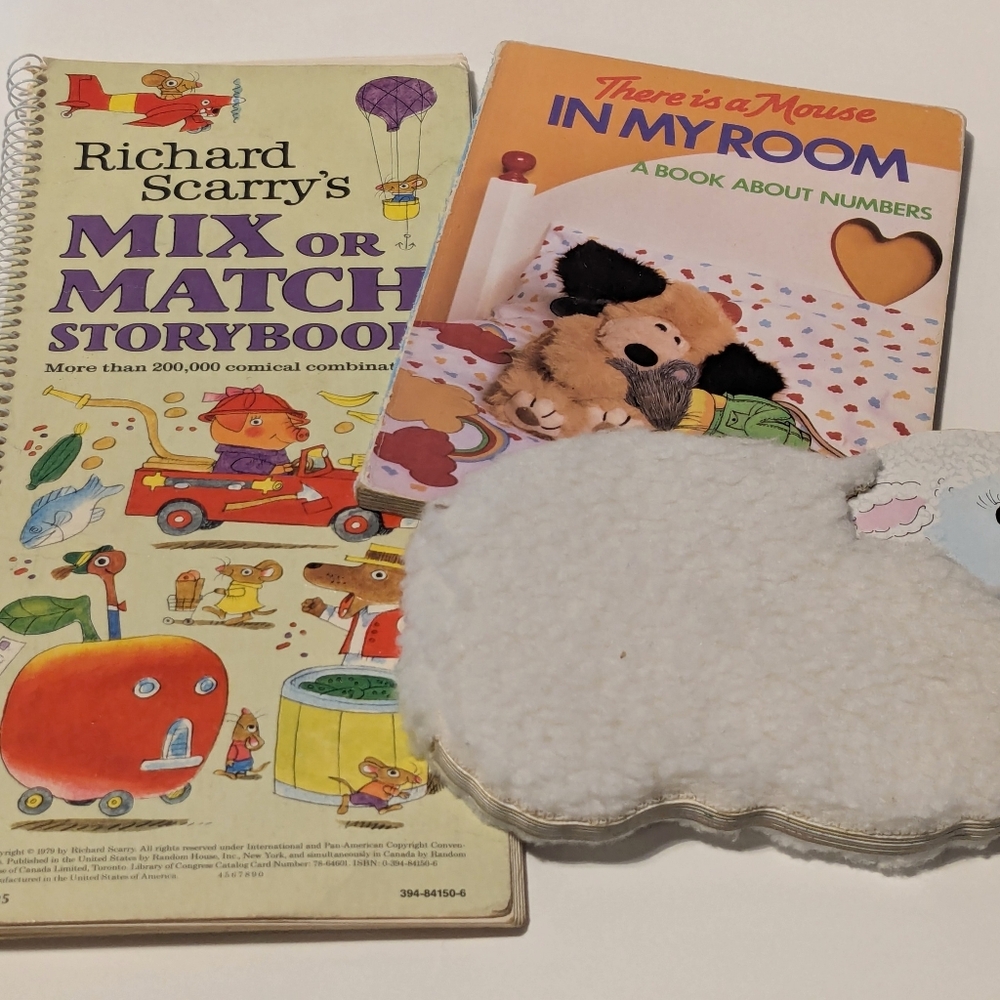 Vintage Set Of 3 Children's Animal Books